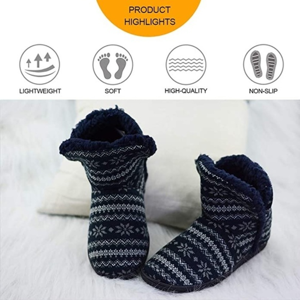 New Women's Plush Lining Fuzzy Fur Slippers - Picture 5 of 5